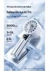 2026 Handheld USB Fan: Portable, 100-Speed, Strong Wind, Ice Pack, Digital Display