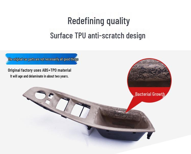 Ручка подлокотника салона из углеродного волокна для BMW 5 серии F10/F18 - с правым рулем