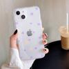 Чехол для телефона iPhone 15 14 Pro Max 13 12 11 X XR XS Прозрачный мультяшный Love Heart Мягкий TPU