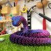 4 шт. Гибкая 3D-печатная фигурка змеи Случайный цвет Декор для дома и рабочего стола Поделки Снятие стресса Украшение для автомобиля Новинка Подарок