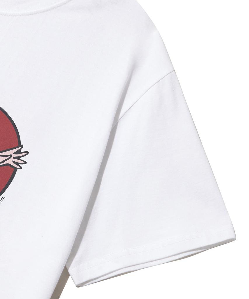 CNVS Betty Boop Heart Bust Oversized Short Sleeve T-Shirt_White