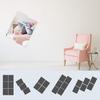 60Pcs Flexible Mirror Sheets Self-Adhesive Plastic Mirror Tiles Removable Acrylic Mirror Setting Wall Stickers for Home Decoration Not Real Glass