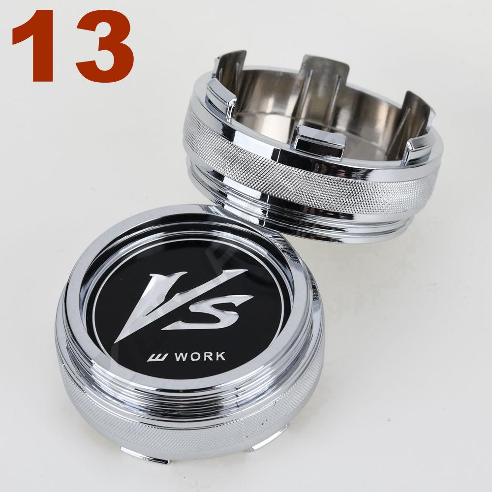 DBS3 4PCS 61MM OD / 57.5MM ID Sport Rim Cap WORK EMOTION MEISTER VS Sticker Centre Cap Rim Wheel Cover Cap Hubcaps