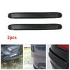 2Pcs Car Carbon Fiber Anti-rub Strip Bumper Corner Protector Guard Unique Black