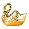 Ceramic Swan Ornament Multi-purpose Hydroponic Plants Succulents Pot Candle Holder Storage Box Desktop Swan Decoration