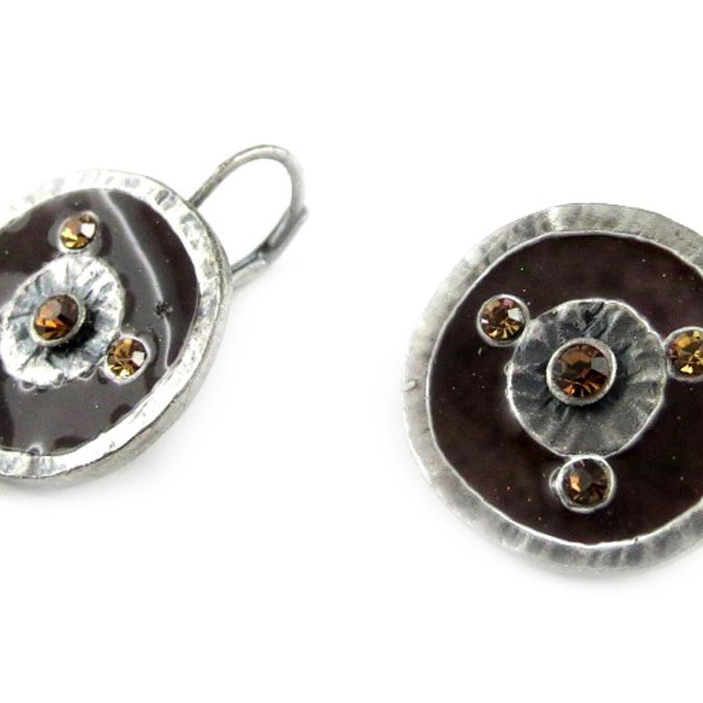 Les Trésors De Lily [E2413] — Коричневые дизайнерские пижамы «Мимозы»