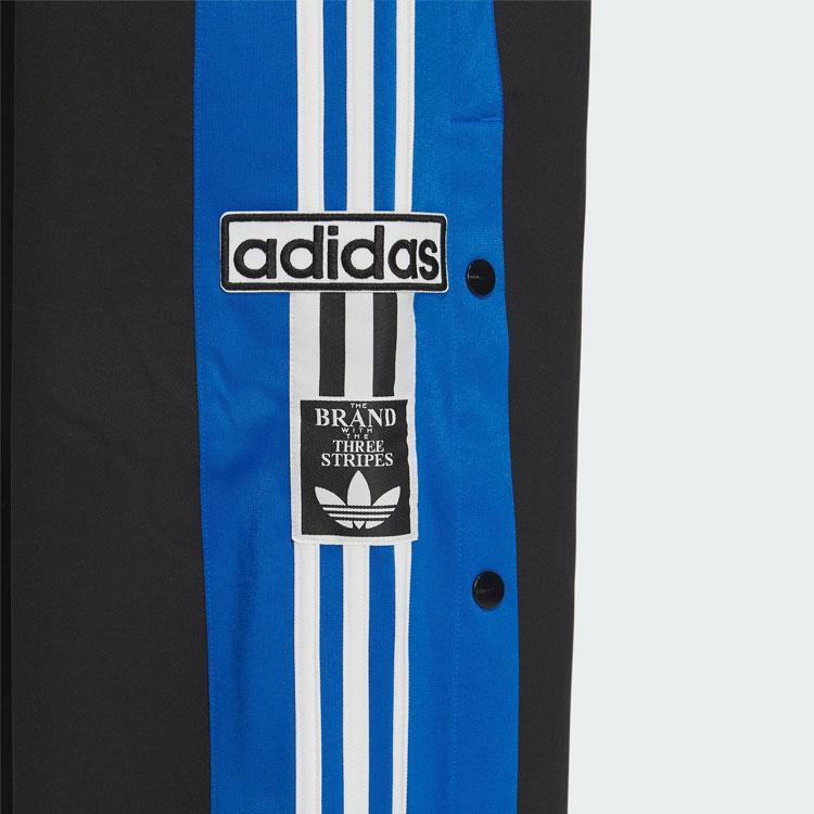 adidas Оригинальные тканые брюки Adibreak Ретро Три полоски Color Block Свободная вязка Спортивные брюки Женские низ Черный IX6687
