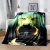 Wolf Moon Reflection Blanket,Suitable for sofas, offices, travel, living rooms, Gifts to relatives and friends, Blanket,Suitable for all seasons.