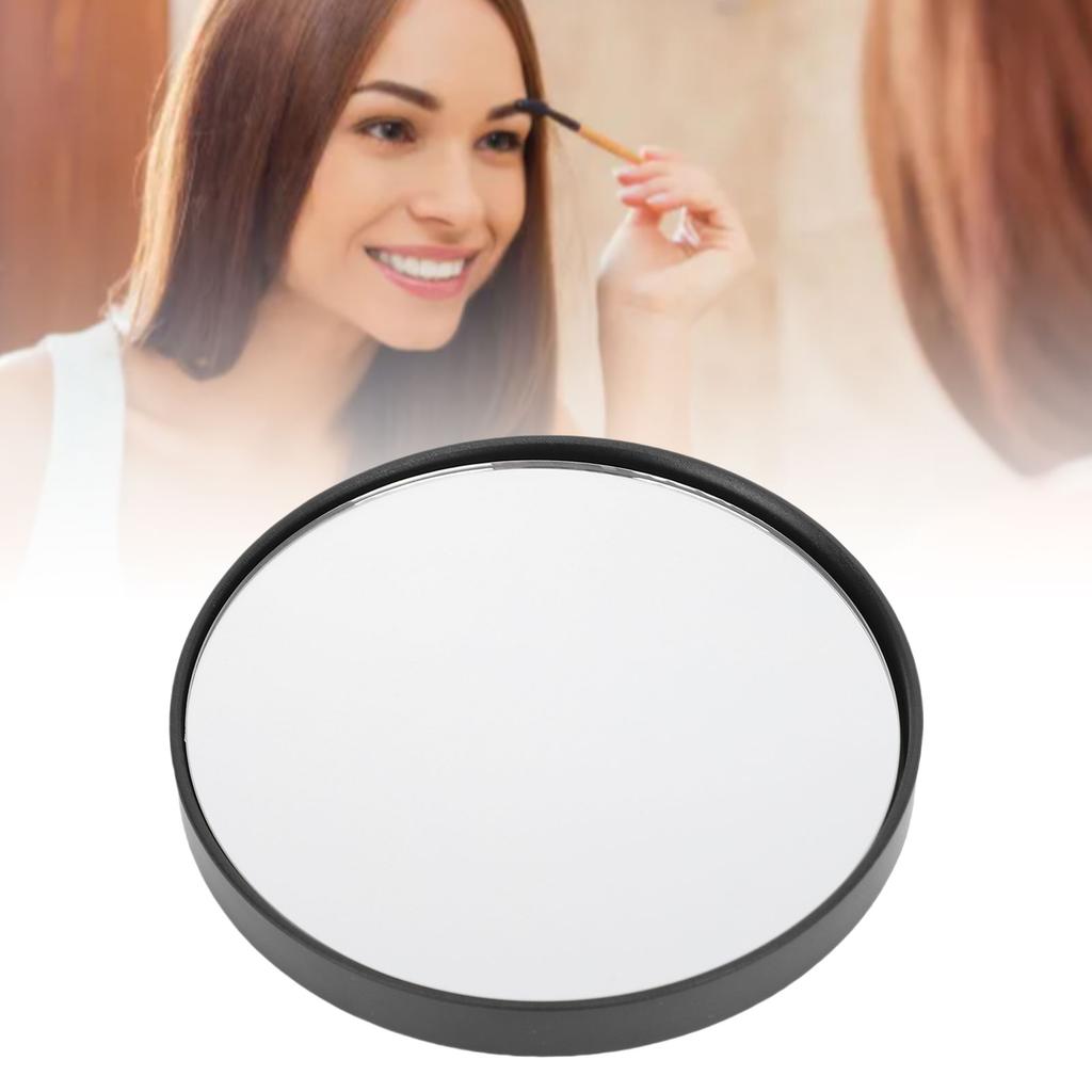 Зеркало с 20-кратным увеличением, Круглое дорожное зеркало для макияжа с высоким увеличением, на 2 присосках, 3,5 дюйма