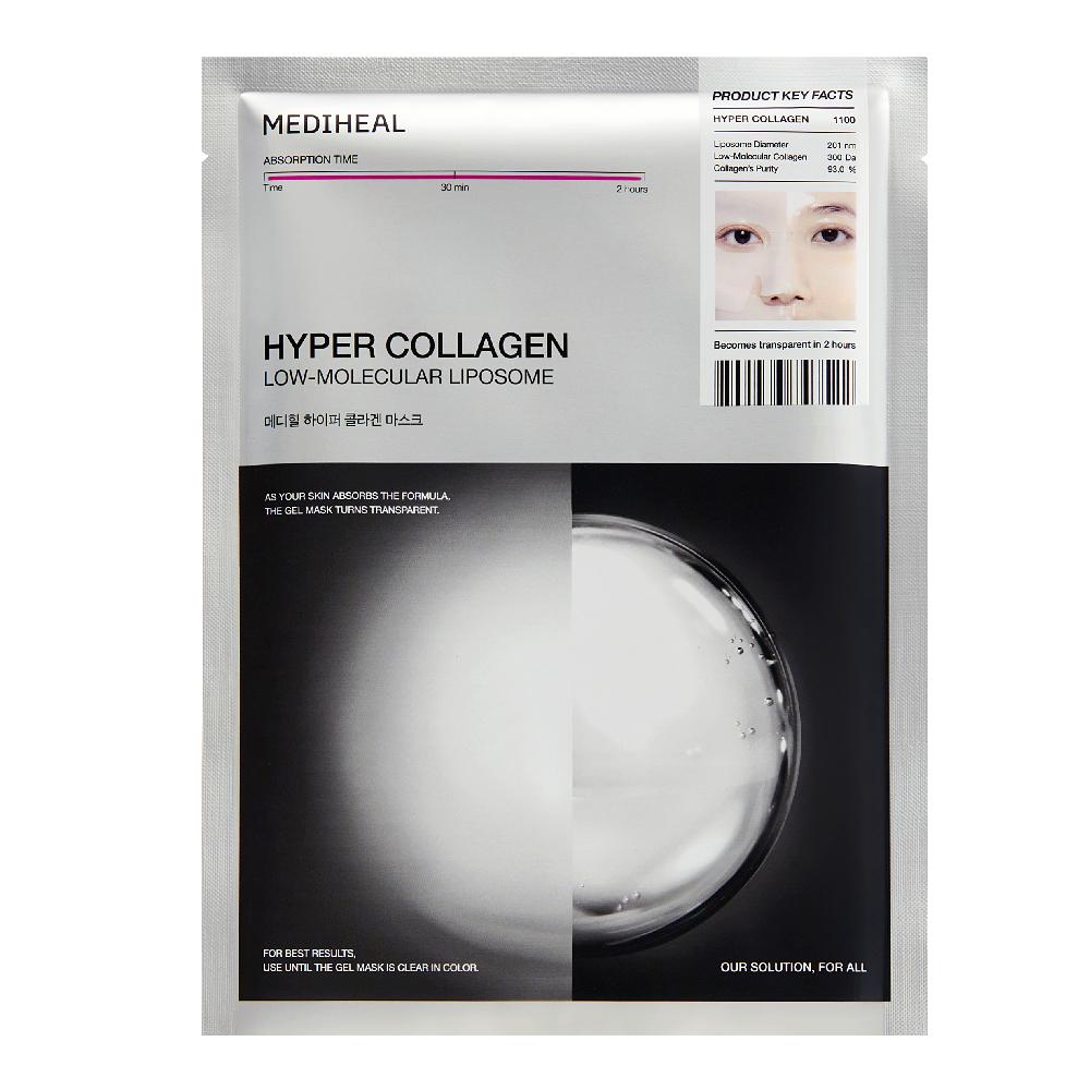 Mediheal Hyper Mask 1 лист, 2 типа, выберите 1 [Коллаген/гиалуроновая кислота]