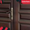 Door Handle Long Plate For Cylinder Insert Classic Patina 72