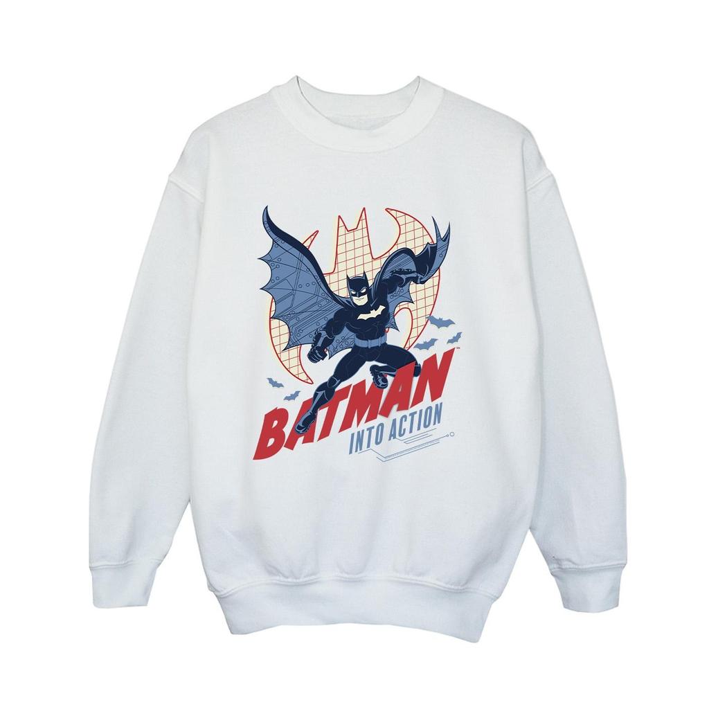 DC Comics Boys Batman Into Action Sweatshirt