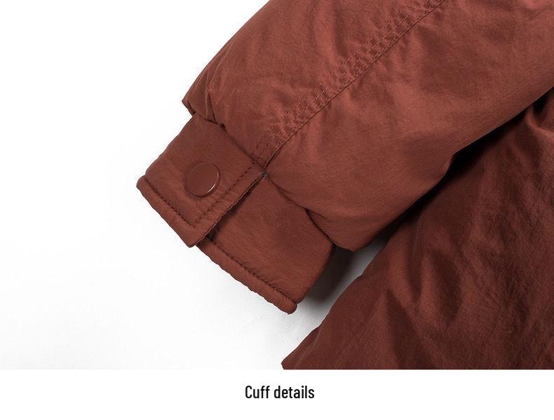 Женский пуховик средней длины в корейском стиле с капюшоном - Приталенный, Теплая зимняя верхняя одежда для поездок на работу