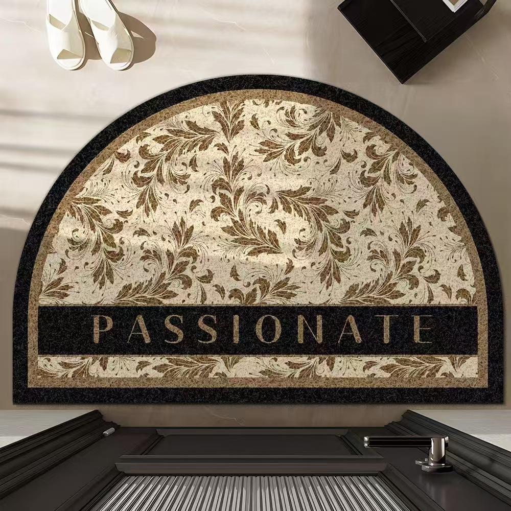 Ковер в американском стиле в стиле ретро, противоскользящий коврик, легкий роскошный полукруглый коврик, устойчивый к грязи, входной коврик