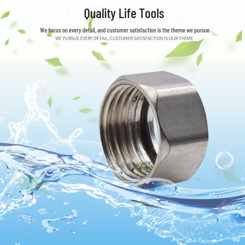 Фитинги для гофрированных труб из нержавеющей стали 304: Гайка-защелка, Стопорное кольцо, Шайба для горячей/холодной воды