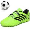 28-38 амортизирующие, нескользящие, износостойкие, на липучке, с короткими ногтями, уличные футбольные бутсы, тренировочная детская обувь