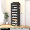 Multilayer Nonwoven Shoes Storage Cabinet Dust-proof Shoe Rack Storage Rack Space-saving Dustproof Shelf For Home Corridor