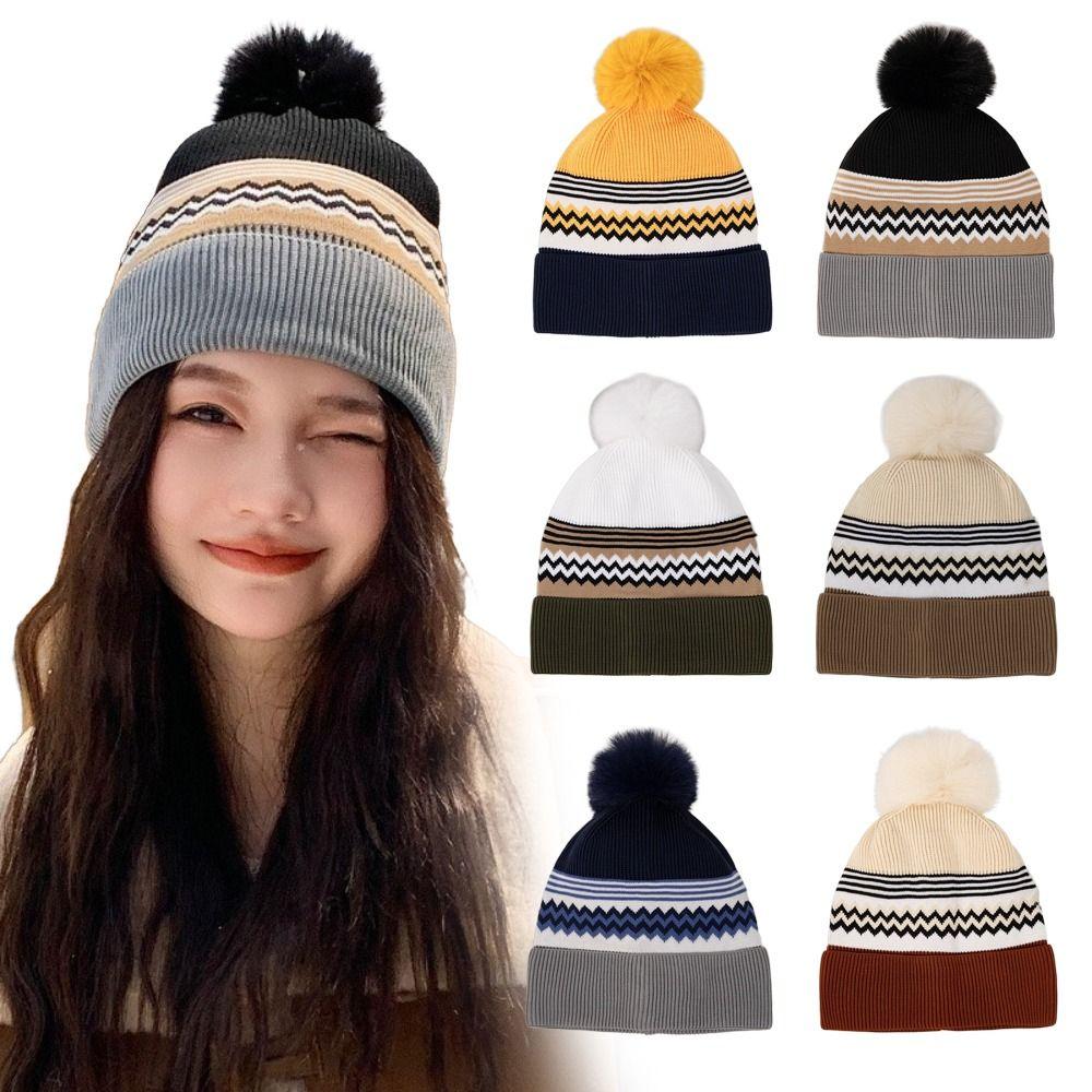 Warm Beanie Bonnet Wool Acrylic Hip Hop Cap Fashion Cold Cap Gift