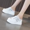 8cm Air Mesh Women Casual Platform Wedge Shoes HighChunky Sneaker Fashion High Heel Slippers Sandals  Summer Bling