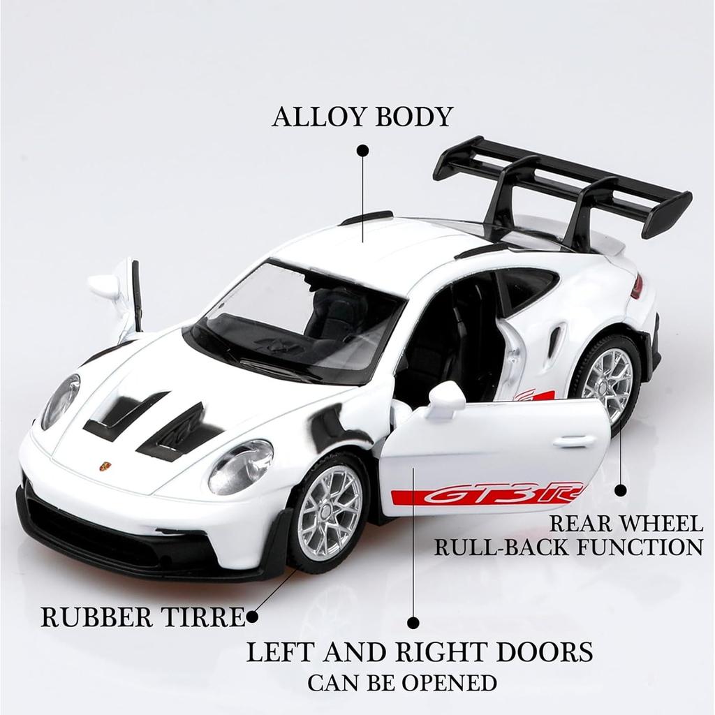 1/36 Scale Porsche 911 GT3 RS Diecast Car Models,Pull Back Vehicles Porsche 911 GT3 Toy Car,Cars Gifts for Boys Girls