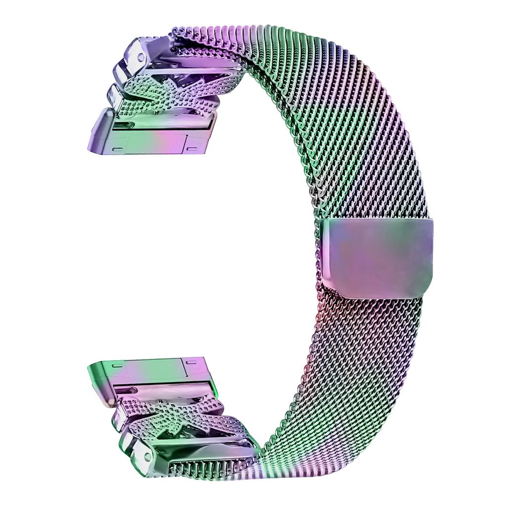 Metal Strap for Fitbit Versa 3/Sense Milanese Watch Band Butterfly Decor Electroplating Color