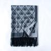 Love Print Autumn and Winter Scarf New Plaid Scarf Fashion Temperament Tassel Warm Scarf Shawl