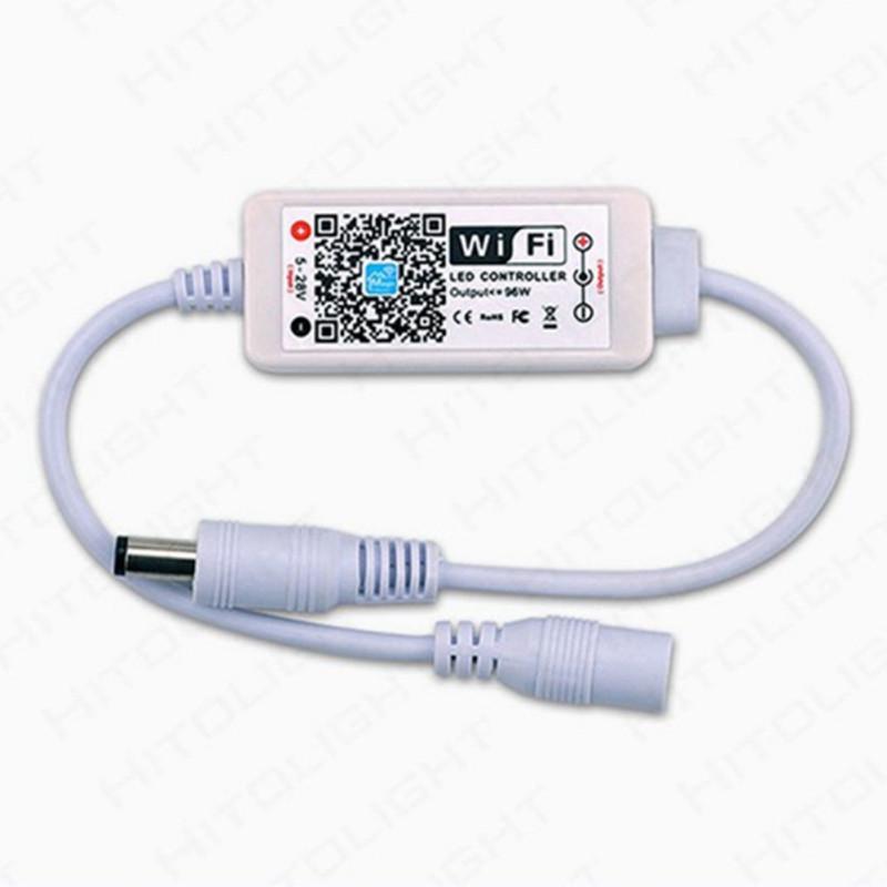 Одноцветный светодиодный контроллер для смартфона, беспроводной контроллер Wi-Fi с затемнением Alexa для светодиодной ленты 5050