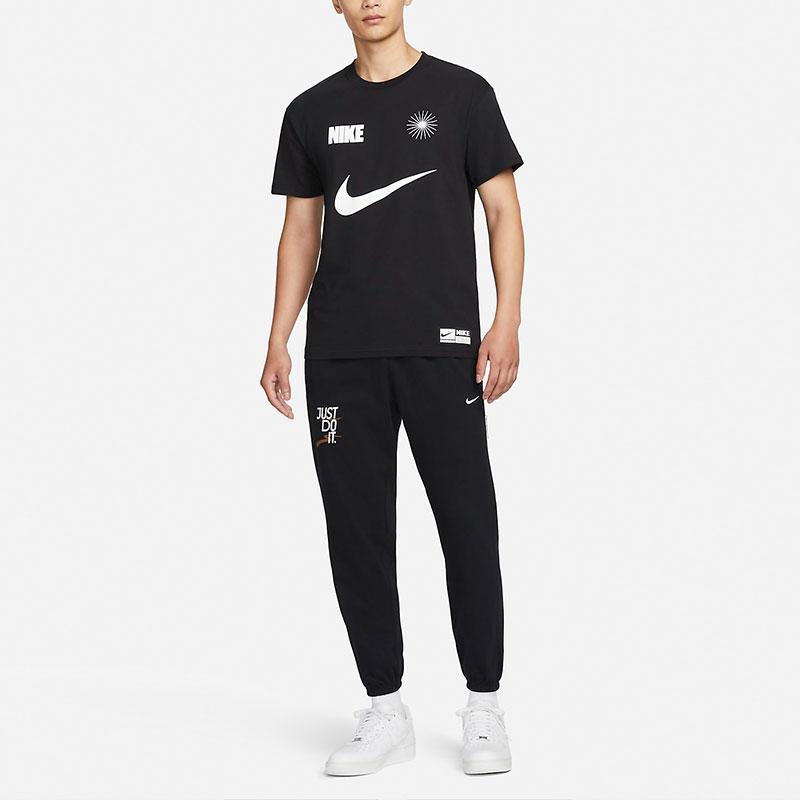 Nike Черная мужская футболка с круглым вырезом и графическим принтом FJ2307-010