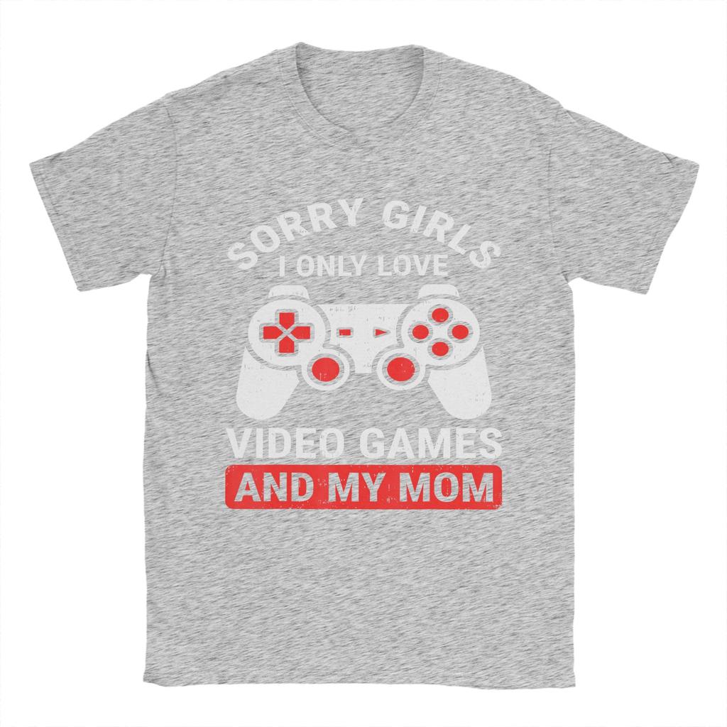 Video Game Funny Gamer Valentines Day TShirt Unisex Funny Pure Cotton Tees Round Neck Short Sleeve T Shirt 6XL Clothes