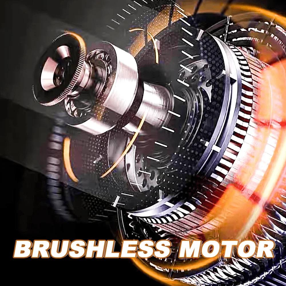 PATUOPRO 12inch Brushless Electric Chain Saw Cordless Chainsaw Woodworking Cutting Home Garden Power Tool For Makita 18V Battery