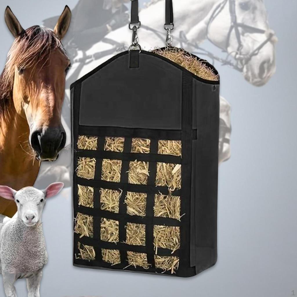 Сумка для сена с крючком для кормления лошадей и домашнего скота