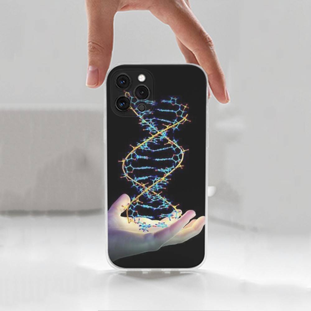 Наука Биология ДНК Для iPhone Max,14,SE,12,15,Pro,17,Plus,11,XS,Mini,16,X,13,XR,Прозрачный Мягкий Чехол