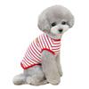 Cotton Dog Clothes Striped Small Dogs Pullovers Cute Puppy Sleeveless Vest  for Small Large Dog