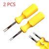 2 шт./компл. инструмент для снятия клемм автомобильного разъема, съемник для извлечения штифта ключа 2 мм 3 мм, электрический соединитель провода с ручкой для ремонта автомобилей