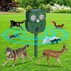 Ultrasonic Animal Repeller,Motion Detection LED Flash Light,Solar Animal Repellent for Dog Fox Rabbit Raccoon Squirrel