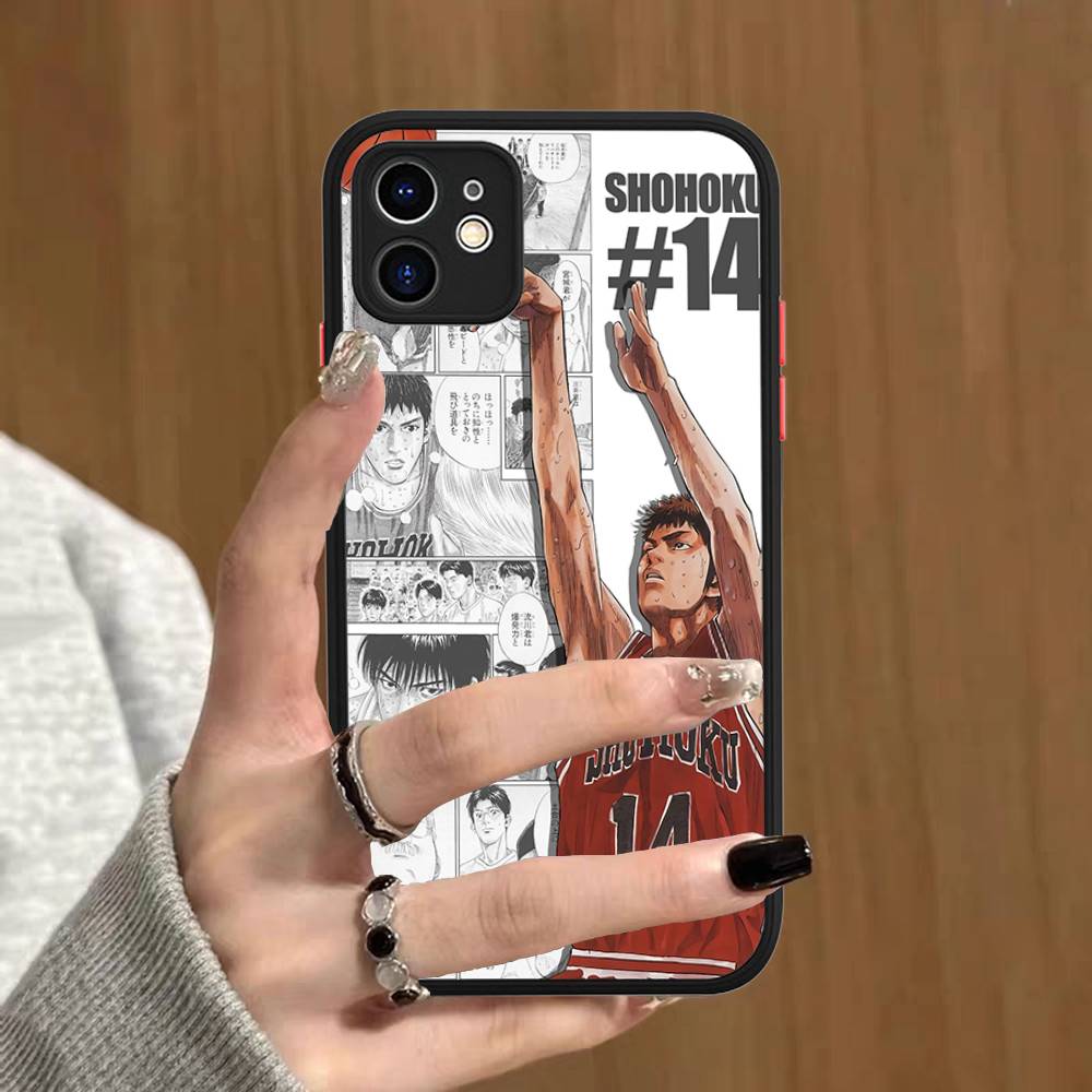 Japanese S-SLAM D-DUNK Phone Case For IPhone 16 15 14 13 12 11 Pro Max 7 8 6 6s Plus Matte Cover