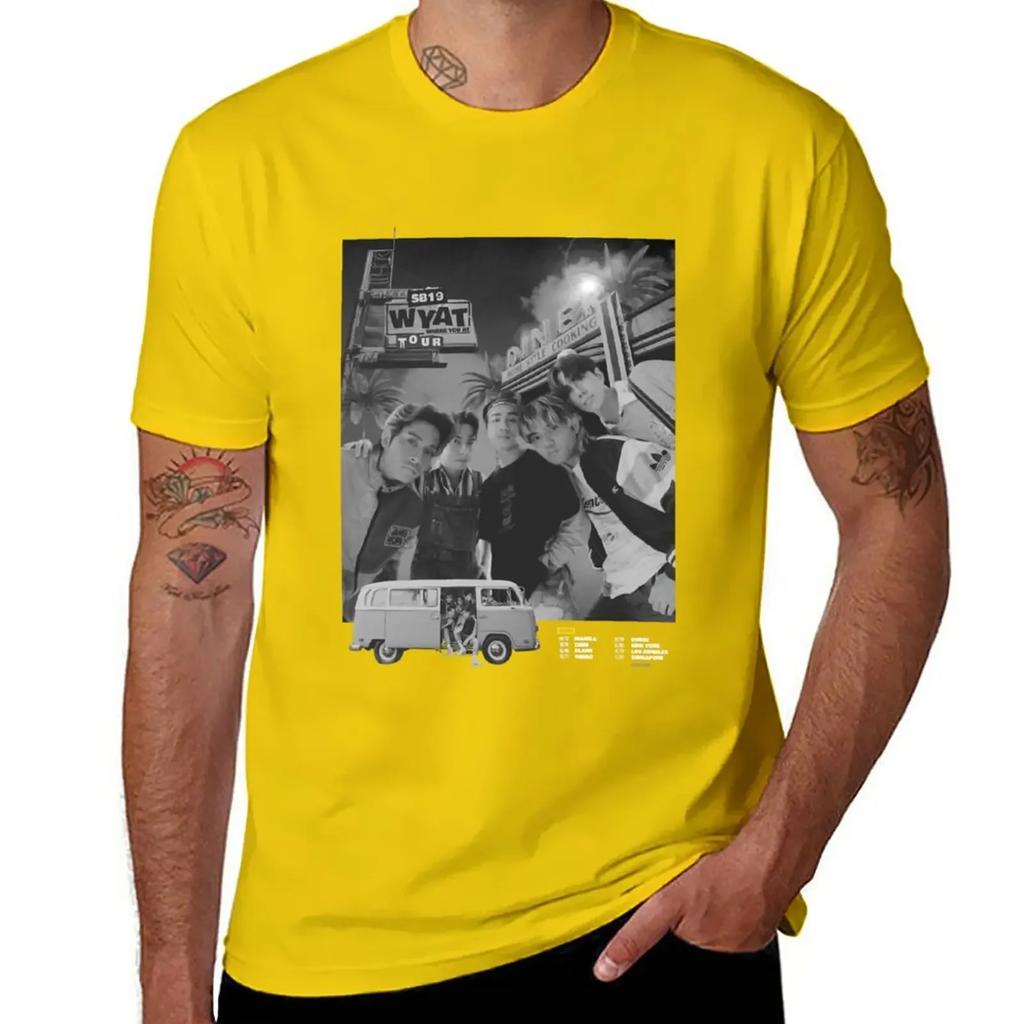 SB19 WYAT World Tour T-Shirt anime clothes cute tops heavyweight t shirts for men