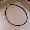 Geometric Artificial Leather Choker Necklace - European & American Niche Fashion, Advanced Commuting Style for Women.
