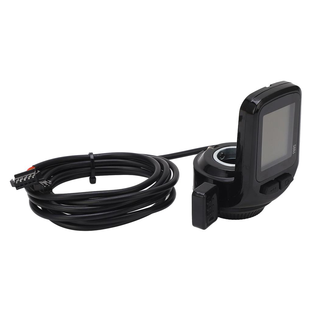 S886 LCD Display Panel Lightweight Waterproof LCD Display Panel with Thumb Throttle Headlight