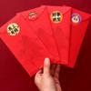 4Pcs/set DIY Snake Year Blessing Sticker Cartoon Red Envelope Bag Sticker  Handbook