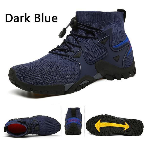 Men's Hiking Shoes Camping Shoes Outdoor Sports Shoes Waterproof Non-slip Hiking Shoes Breathable Wading Shoes Outdoor Climbing Trekking Boots 36-47
