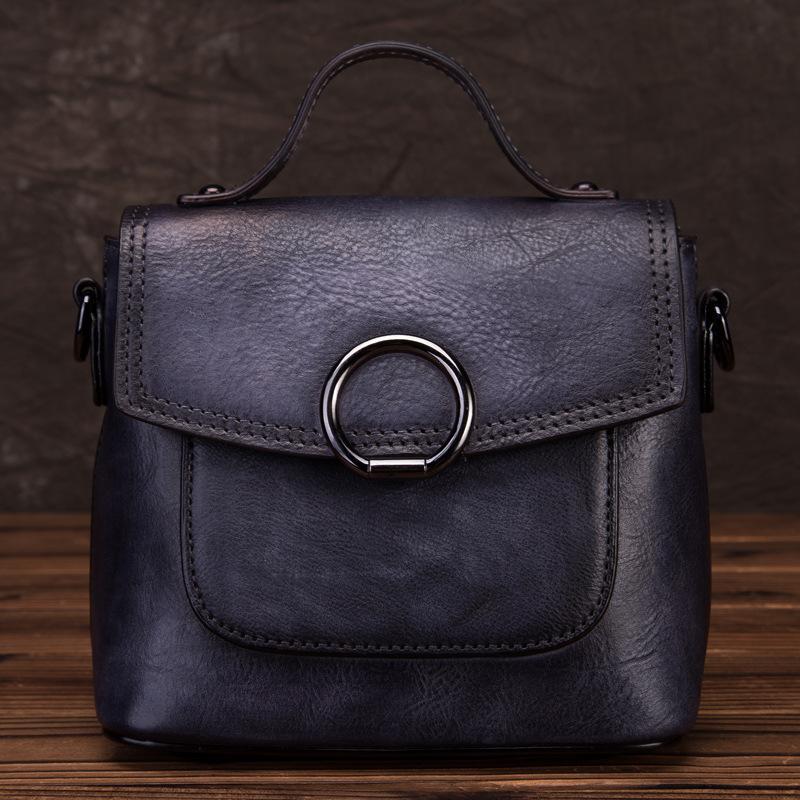 Маленькая квадратная сумка на одно плечо из коровьей кожи Баотоу, простая повседневная сумка в стиле ретро