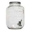 Fontaine à Boisson - HOME DECO FACTORY - Verre - 4L - Transparent et Gris