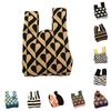 Durable Polyester Fabric Knitted Handheld Bag In 10 Colors For Women