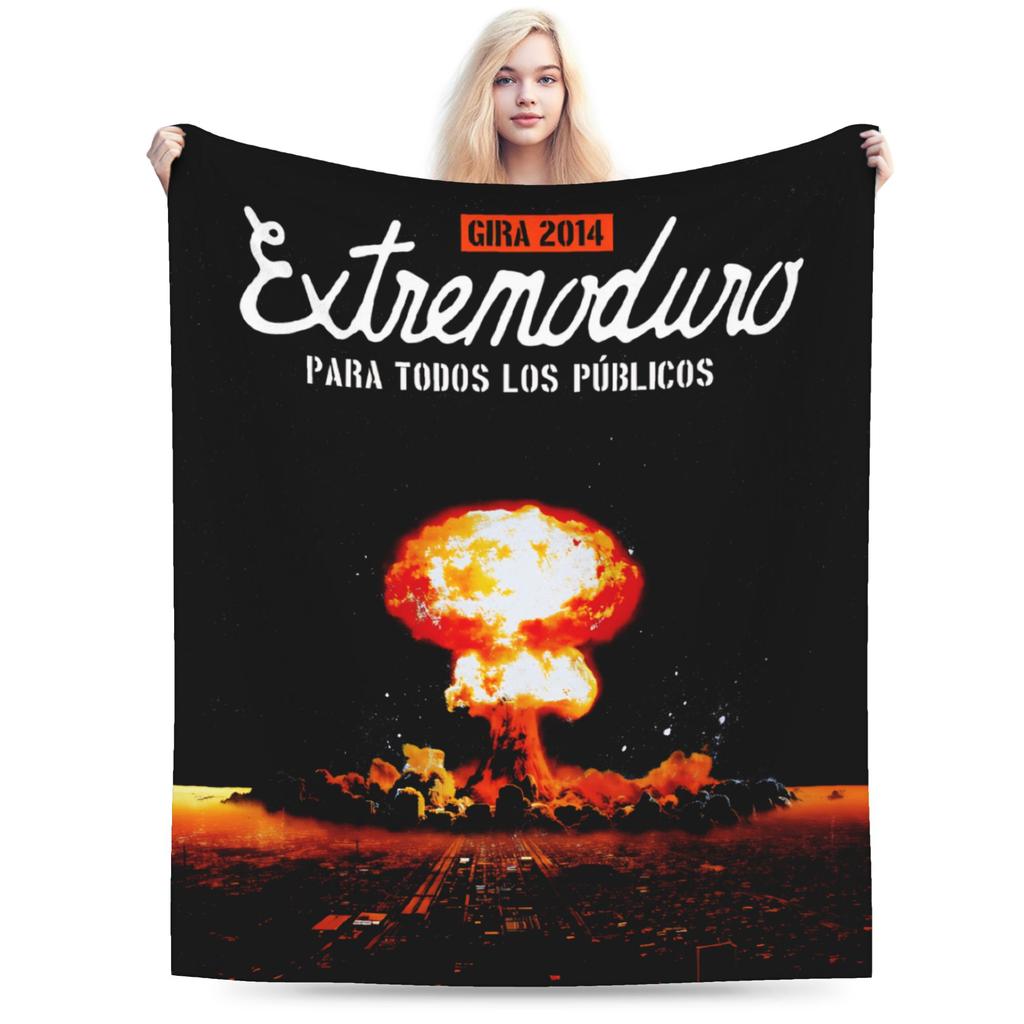 Super Soft Blanket Girls Boys Travel Extremoduro Spanish Rock Band Bedding Throws Flannel Bedspread For Outdoor Sofa Bed Cover