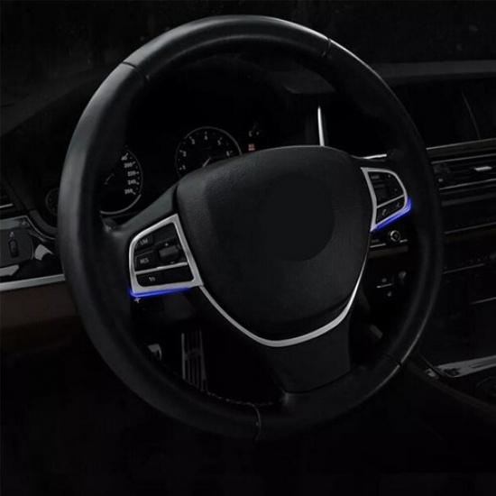 2 шт. Накладки на кнопки рулевого колеса автомобиля для BMW 5 7 серии F10 F11 GT F07 F01
