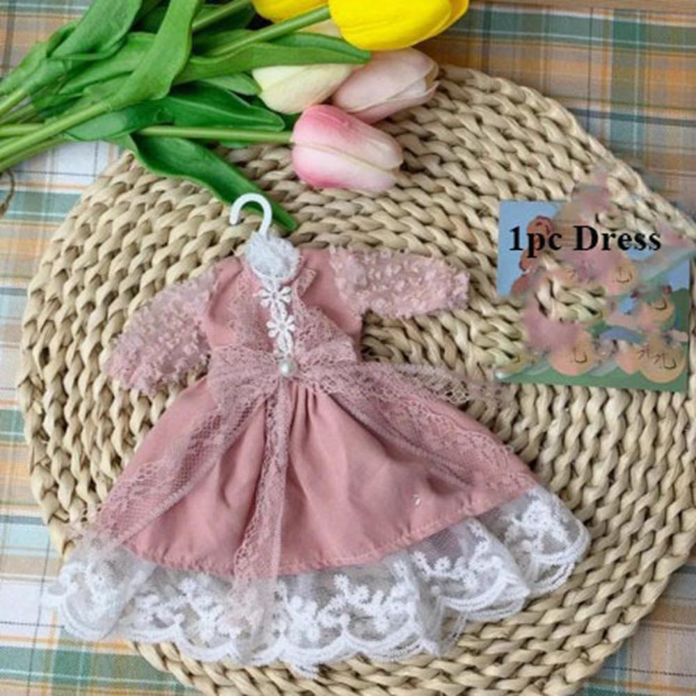 Casual Lace Dresses Clothes Fashion Doll Princess Dresses Doll Long Sleeve for 1/6 BJD 30cm Dolls