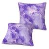 Marble - Purple 2 Pcs Square Pillowcase Pillow Cover Cushion Decor Comfort Throw Pillow For Home Car