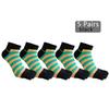 1/5 Pairs Men Ankle Toe Socks Pure Cotton Striped Bright Color Anti-Bacterial Breathable Boat Five Finger Socks Boy 4 Seasons