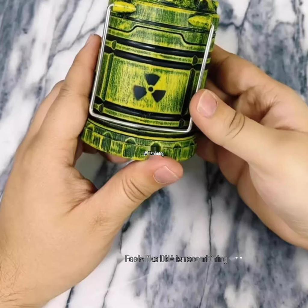 Rechargeable Mini Nuclear Reactor Lantern - Night Light Ornament for Home & Bedroom